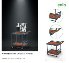 KALKAN PREMIUM ALÜMİNYUM SERVİS ARABASI